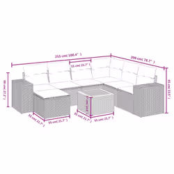 VidaXL 3265182 set mobili da esterno - Vista aggiuntiva 4