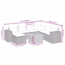 VidaXL 3265188 set mobili da esterno
