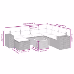VidaXL 3265189 set mobili da esterno - Vista aggiuntiva 4