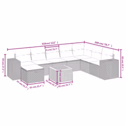 VidaXL 3265206 set mobili da esterno - Vista aggiuntiva 4