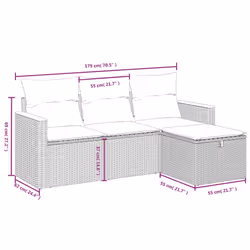 VidaXL 3265269 set mobili da esterno - Vista aggiuntiva 4