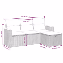 VidaXL 3265274 set mobili da esterno - Vista aggiuntiva 4