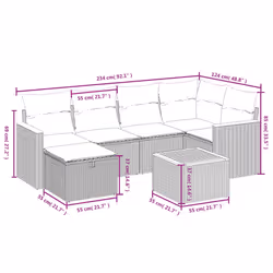 VidaXL 3265300 set mobili da esterno - Vista aggiuntiva 4