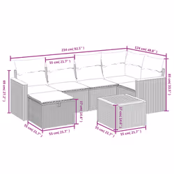VidaXL 3265302 set mobili da esterno - Vista aggiuntiva 4