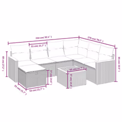 VidaXL 3265328 set mobili da esterno