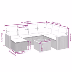 VidaXL 3265335 set mobili da esterno
