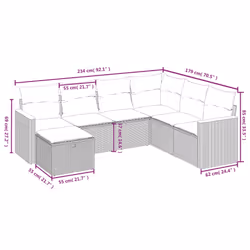 VidaXL 3265336 set mobili da esterno