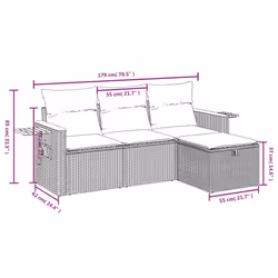 VidaXL 3265490 set mobili da esterno - Vista aggiuntiva 4