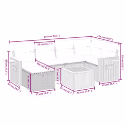 VidaXL 3265518 set mobili da esterno - Vista aggiuntiva 4