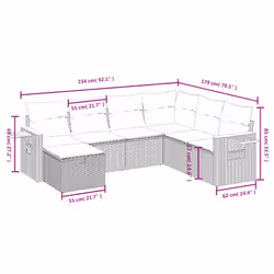 VidaXL 3265542 set mobili da esterno