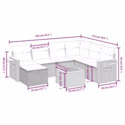 VidaXL 3265543 set mobili da esterno