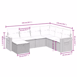 VidaXL 3265549 set mobili da esterno