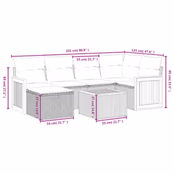 VidaXL 3265731 set mobili da esterno - Vista aggiuntiva 4