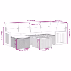 VidaXL 3265735 set mobili da esterno - Vista aggiuntiva 4