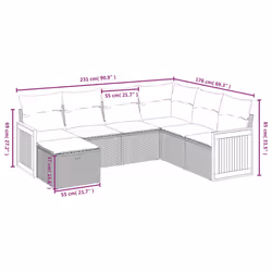 VidaXL 3265764 set mobili da esterno - Vista aggiuntiva 4