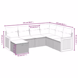 VidaXL 3265766 set mobili da esterno