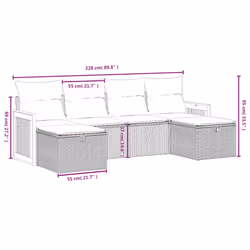 VidaXL 3265773 set mobili da esterno - Vista aggiuntiva 4