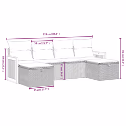 VidaXL 3265776 set mobili da esterno - Vista aggiuntiva 4