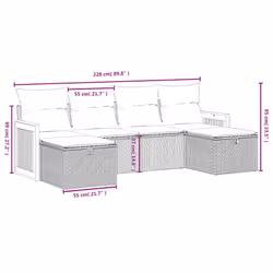 VidaXL 3265778 set mobili da esterno - Vista aggiuntiva 4
