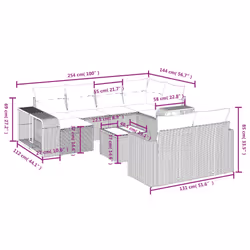 VidaXL 3266242 set mobili da esterno - Vista aggiuntiva 4