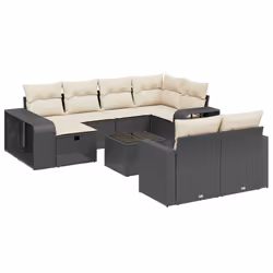 Set Divani da Giardino 11 pz con Cuscini in Polyrattan Nerocod mxl 89243 - Vista aggiuntiva 2