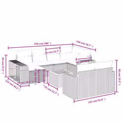 VidaXL 3266260 set mobili da esterno - Vista aggiuntiva 4