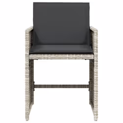 VidaXL 4007460 sedia da esterno Terrazzo Seduta imbottita Rattan sintetico, Acciaio Antracite - Vista aggiuntiva 5