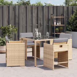 VidaXL 4007461 sedia da esterno Terrazzo Seduta imbottita Rattan sintetico, Acciaio Grigio - Vista aggiuntiva 4