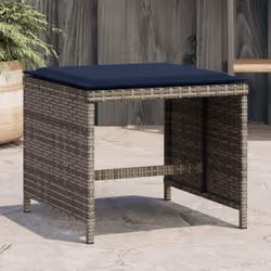 Rilassatevi e godetevi l'aria aperta con questi comodi sgabelli da giardino! Materiale resistente: Il rattan PE, noto anche c ...