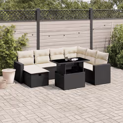 VidaXL 3274836 set mobili da esterno Crema, Bianco - Vista aggiuntiva 2