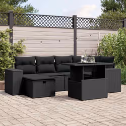 VidaXL 3275296 set mobili da esterno Crema, Bianco - Vista aggiuntiva 2