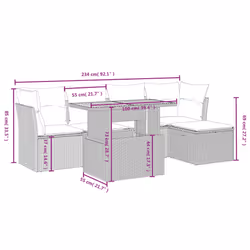 VidaXL 3275464 set mobili da esterno - Vista aggiuntiva 4