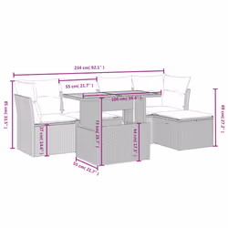 VidaXL 3275467 set mobili da esterno - Vista aggiuntiva 4