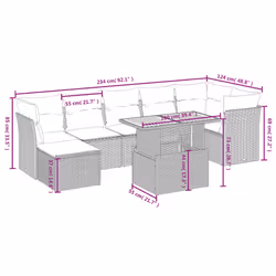 VidaXL 3275484 set mobili da esterno - Vista aggiuntiva 4