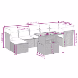 VidaXL 3275485 set mobili da esterno - Vista aggiuntiva 4