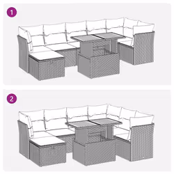 VidaXL 3275489 set mobili da esterno - Vista aggiuntiva 7