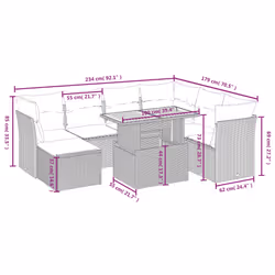 VidaXL 3275495 set mobili da esterno - Vista aggiuntiva 4