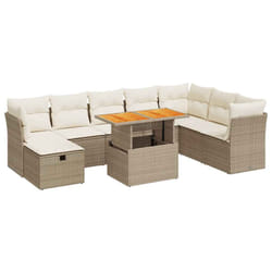 VidaXL 3275515 set mobili da esterno Crema, Bianco