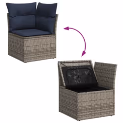 VidaXL 3275518 set mobili da esterno Blu marino - Vista aggiuntiva 8