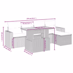 VidaXL 3275585 set mobili da esterno - Vista aggiuntiva 4