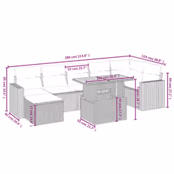 VidaXL 3275596 set mobili da esterno