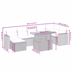 VidaXL 3275597 set mobili da esterno