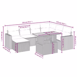 VidaXL 3275604 set mobili da esterno - Vista aggiuntiva 4