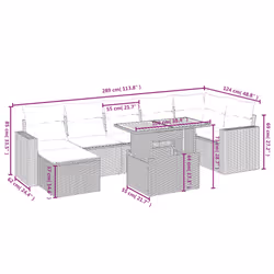 VidaXL 3275607 set mobili da esterno - Vista aggiuntiva 3