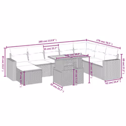 VidaXL 3275627 set mobili da esterno - Vista aggiuntiva 4