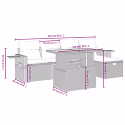 VidaXL 3275698 set mobili da esterno - Vista aggiuntiva 3
