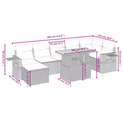 VidaXL 3275708 set mobili da esterno