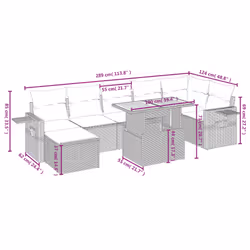VidaXL 3275715 set mobili da esterno