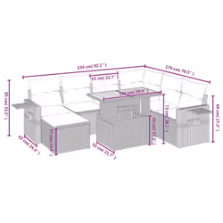 VidaXL 3275719 set mobili da esterno - Vista aggiuntiva 3