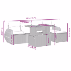 VidaXL 3275810 set mobili da esterno - Vista aggiuntiva 4